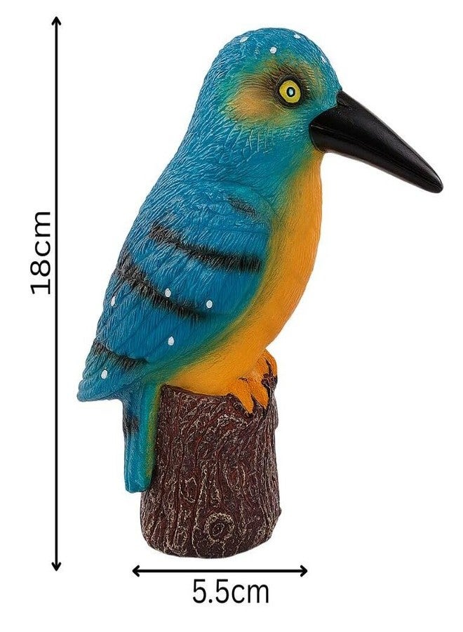 DTR Creation Kingfisher Rubber Toy Figure with Sound | Realistic Wildlife Bird Model for Kids | Musical Rubber Animal Toy | Educational Play | Collectible Figure (Multicolor, Pack fo 1ps) - Image 4
